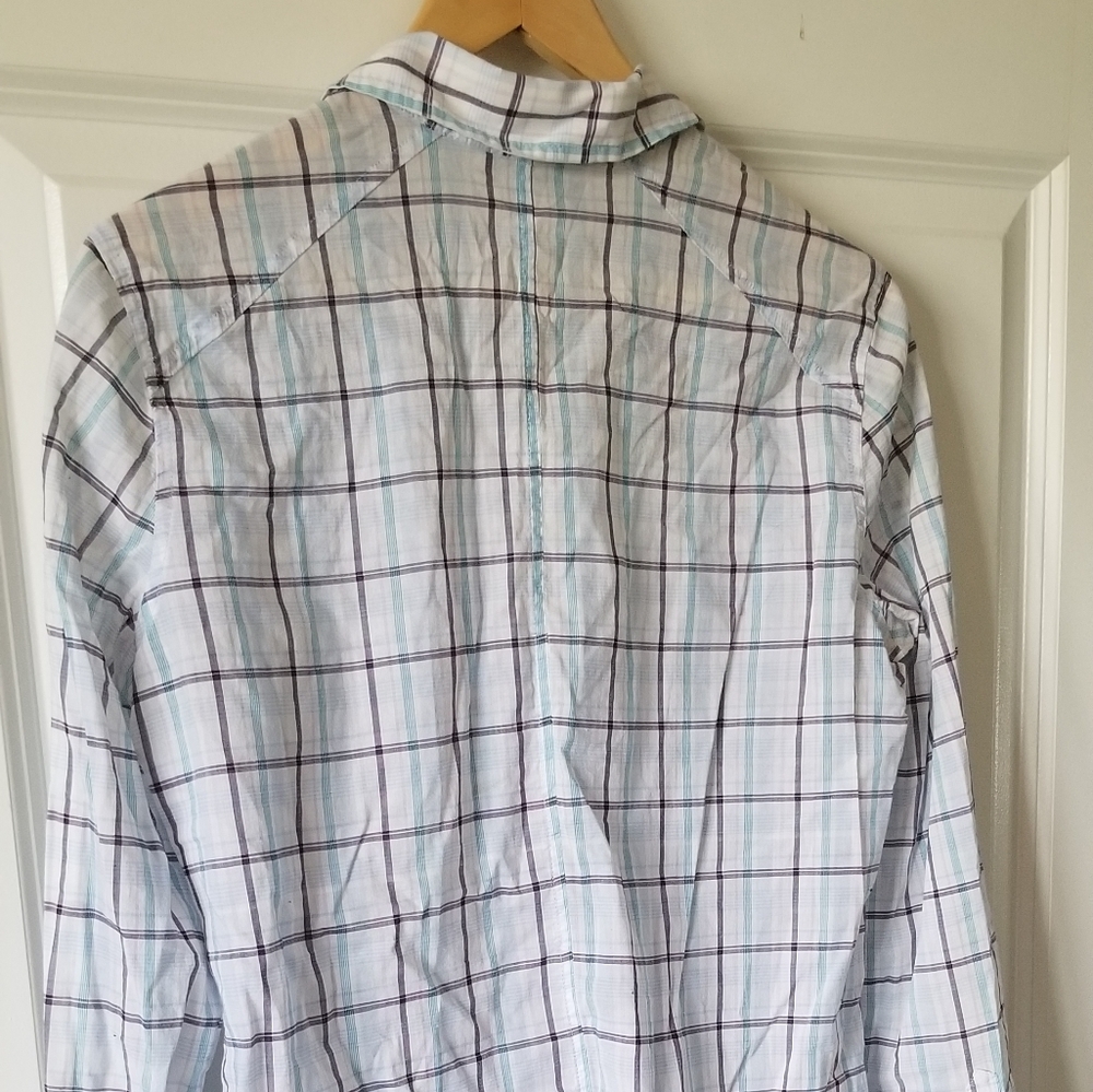 Light Plaid Button Down - image 2